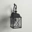 Lanterne murale d'extérieur en verre grainé noir Topeka-1018858056