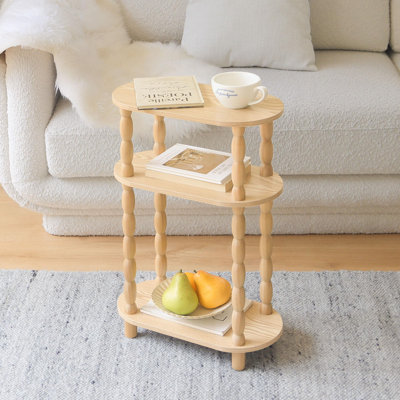 3-Tier small narrow-sided table