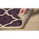 Carolene Hand Tufted Wool/Cotton/Latex Geometric Rug in Purple/Ivory