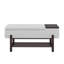 Banc rembourré avec range-chaussures, banc de rangement avec pieds en bois d'hévéa, banc d'entrée avec compartiment caché-1312742026