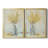 " Yellow Spray In Vase I " 2 - Pieces Painting Print-2055815046-2055815041
