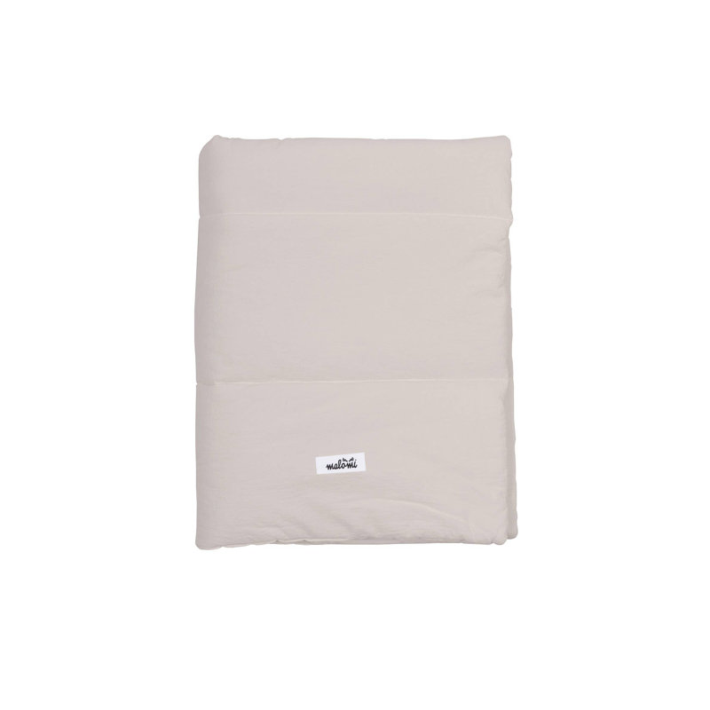 Friends 100% Cotton Cot Quilt, 140cm W x 5cm L, Natural