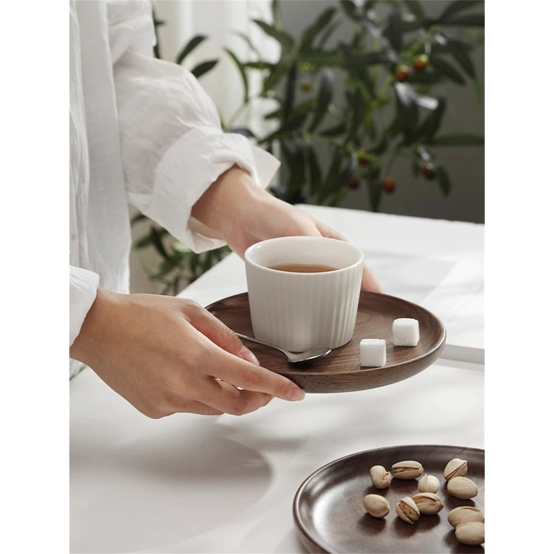 Joezette Wood Tray, 0.5" H x 5.91" W x 5.91" D