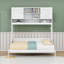 Grand lit escamotable avec tablettes, conception murale