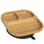 Tiny Dining - Divided Bamboo Suction Plate-121835438