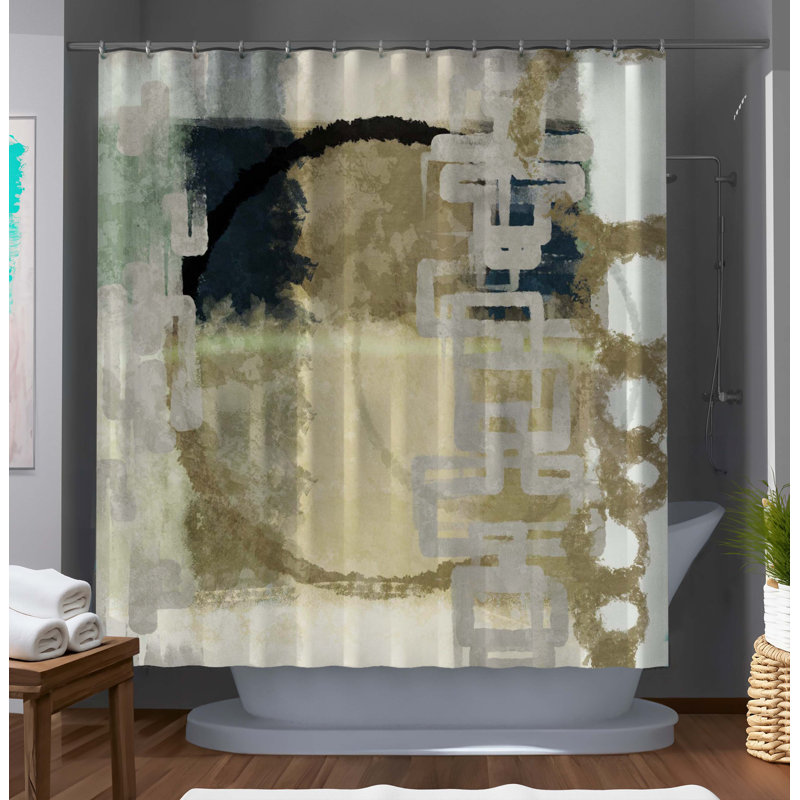 Rideau de douche abstrait Jroclyn