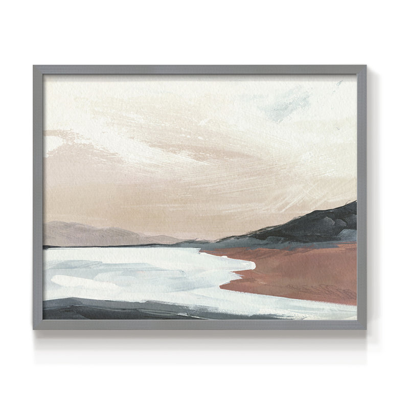 Paynes Coast II - Reproduction encadrée - Restickable, H 8 po x l 10 po, Gris