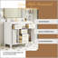 Meuble-lavabo autoportant moderne 36 po avec lavabo en céramique, 4 tiroirs et 2 armoires, structure en bois massif pour un rangement efficace-1324798362