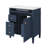 Asher Bathroom Vanity, Ceramic Sink, Smart Storage, Blue Wood 30 Inch-124806766