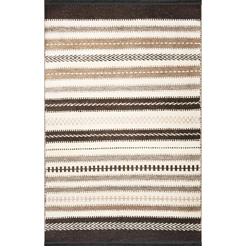 Tapis intérieur / extérieur rectangulaire Kiwana, Rectangle 5 pi 1 po x 7 pi 7 po