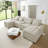130" U-shaped Sofa with Console,Cupholders,And Usb,6-seat Upholstered primary living space Furniture,Sleeper Couch Set with Chaise for Living Room