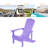 Bergenfield Plastic Adirondack Chair Weather Resistant Chair for Backyard Deck-2012966018