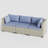 3 Pieces Design- Rattan Patio Sofa With Cushions-1930083506