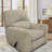Red Barrel Studio® Rocker Recliner Chair in Beige Polyester