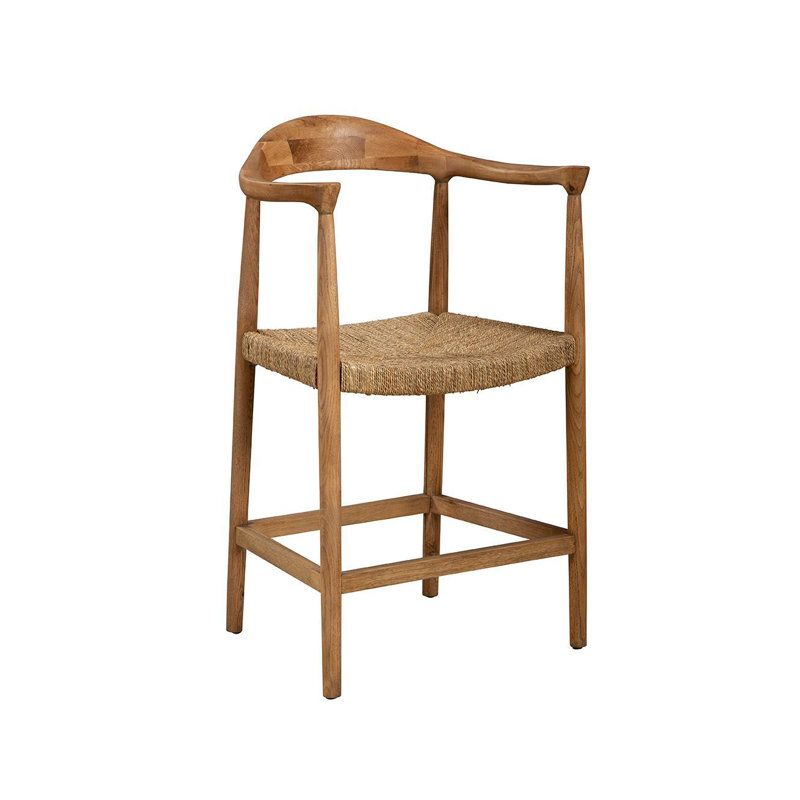Abraham 39" Tall Counter Stool, Natural