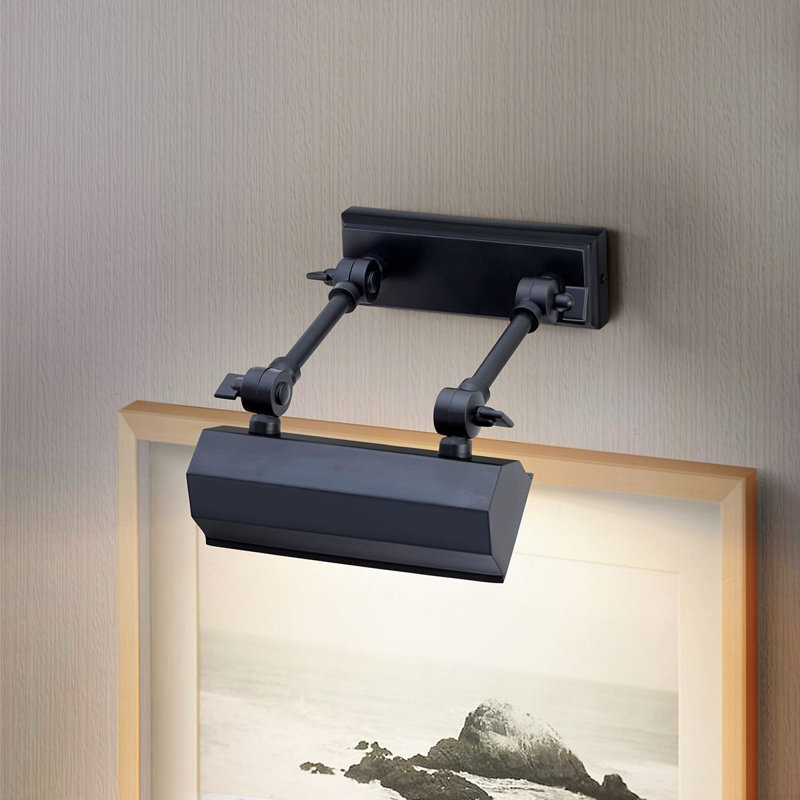 Applique pour tableau Chawton Light, Noir, H 5 po x l 16 po x P 7,5 po
