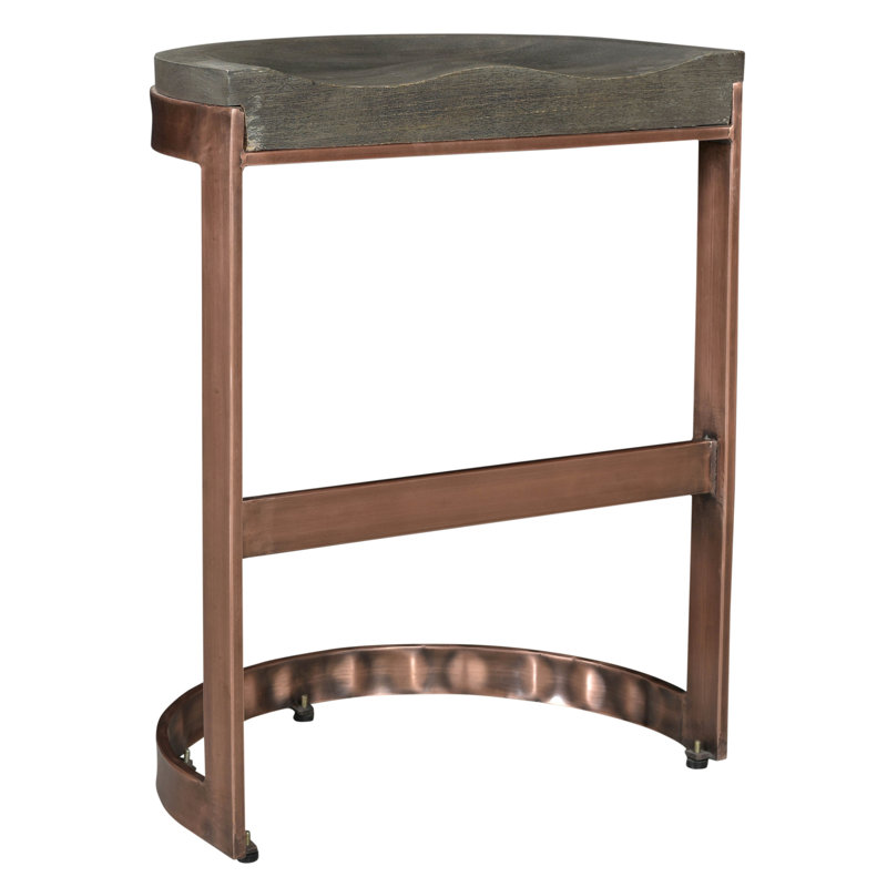 HomeRoots Counter Stool with Metal Frame