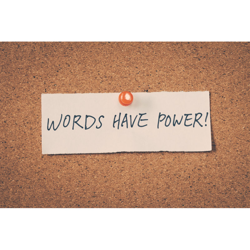 Words Have Power by Sean824 - Wrapped Canvas Print, 30cm H x 46cm W