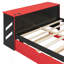 Lit de jour en bois pleine grandeur avec lit gigogne simple, bureau et port USB-2140898850