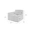 Ensemble de patio modulaire moderne Tomczyk 4 pièces, 2 fauteuils + chaise sans accoudoirs + table basse, tissu résistant aux intempéries et aux UV, aucun assemblage requis-2074630232-2074630236