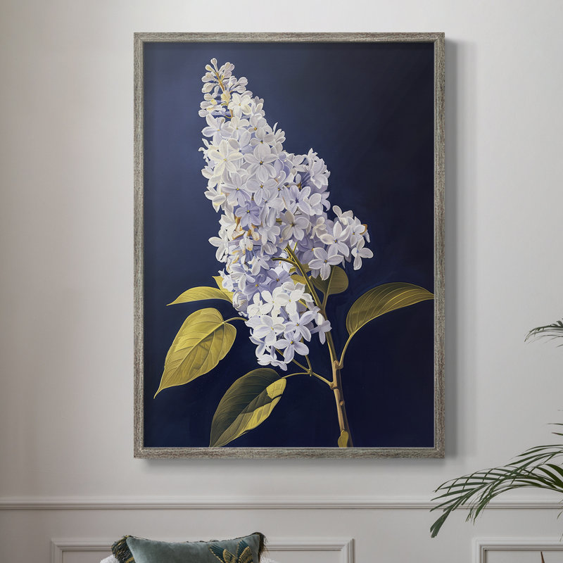 Reproduction encadrée FLORAL Series CLxxx - bois massif, H 11 po x l 9 po