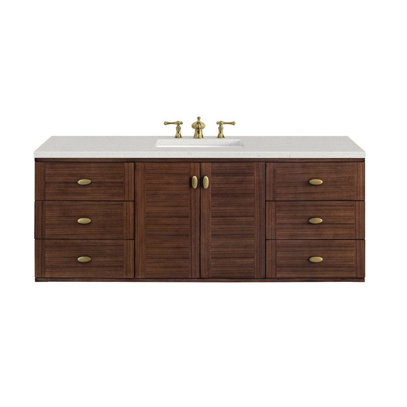 Amberly 60" Single Bathroom Vanity Set, Lime Delight, 8" Widespread