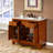 Eichorn 42 " W Freestanding Standard Free Standing Single Double Single Vanity Bathroom Vanity With Marble Top