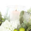 Bougeoir des Fêtes avec hortensias et cèdre