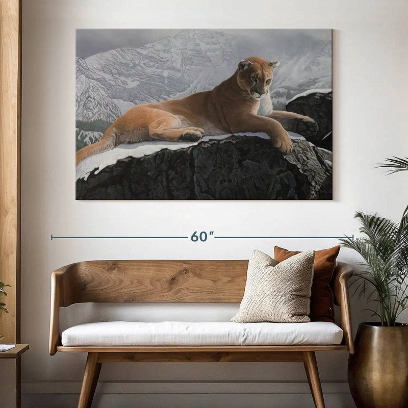 Brampt Alpine Hunter, 34" H x 51" W