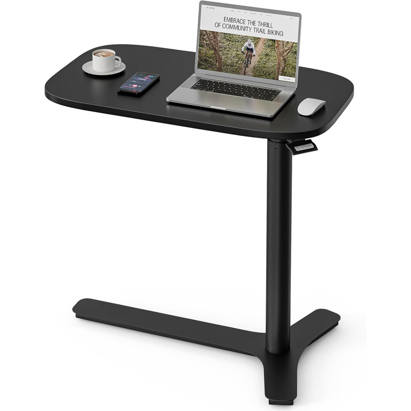 30" Large Overbed Table With Wheels Adjustable Height Ideal Bedside Table For Home Medical Use - Rolling Table For Hospital - Over Bed Desk,Versatile Bedside, Lap Desk, Laptop Stand