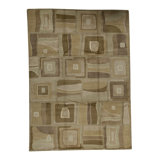 Hand-Knotted High-Quality Beige and Brown Area Rug