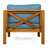 Outdoor Acacia Wood Club Wooden Armchair With Cushions (Set Of 4), Conversation Set,Suitable For Outdoor Gatherings,Teak Finish, Cushion-533434208-533434213