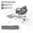 Hammock Camping Chair with Detachable Footrest and Storage Bag-1936329527