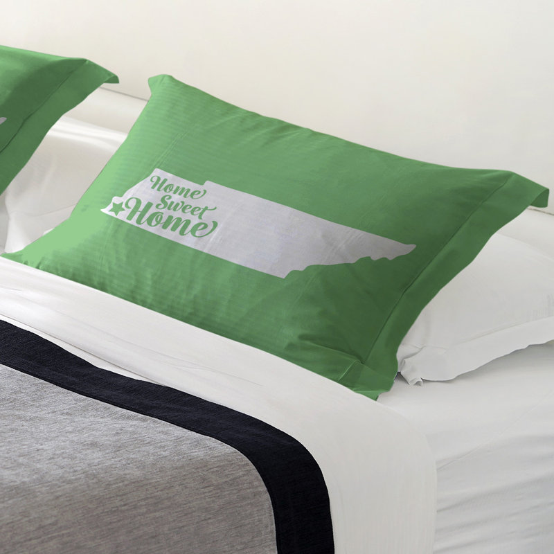 Sham Set, Queen, Microfiber, Green