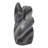Carved Marble Statue Figurine For Home Decor - Elegant Sculpture Decoration For Living Room - Contemporary Stone Accent For Console Table - Gray and White-985319521