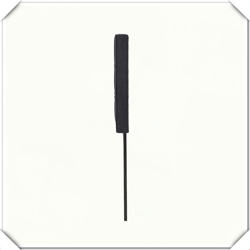Linen Upholstered Headboard Metal Leg Square Stitched Adjustable Height,King, Black