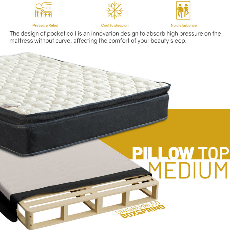 New Design Comfort Sleep Memory Foam Pocket Coil Spring Economic