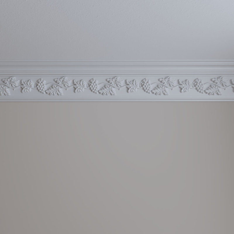 Genevieve White Polyurethane Decorative Crown Moulding