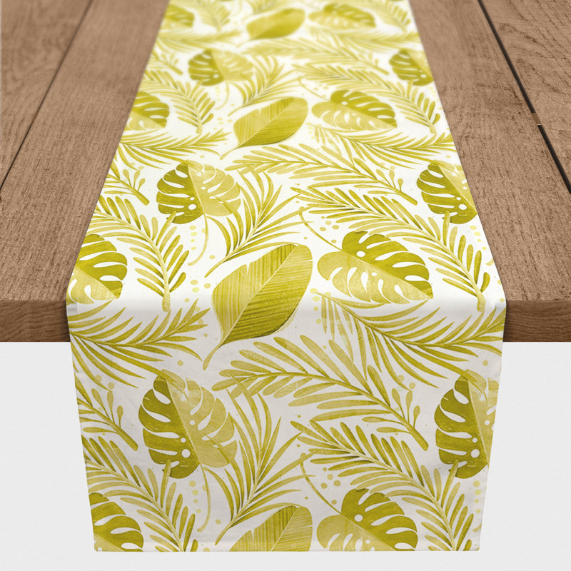 Toussaint Floral Cotton Blend Table Runner, 72"