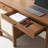 Capri 58" Wood Grain Office Desk In Walnut