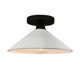 Single Light Ceramic LED Semi Flush Mount