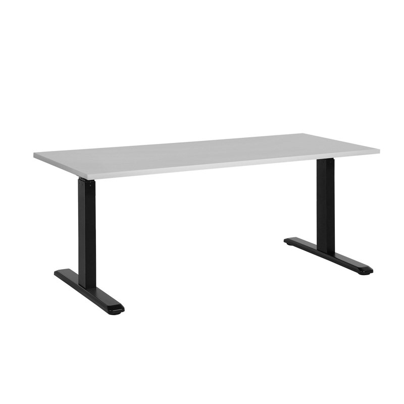 Warminster Adjustable Metal Base Standing Desk, 120cm H x 160cm W x 72cm D, Black