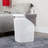  50L Slim Laundry Hamper, Clothes Basket, Lid, Plastic-111360883-49635340