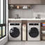 Panier à linge mince 65l avec couvercle, panier à linge étroit avec sac amovible et poignées en bambou, panier à linge mince et facile à déposer pour bac à linge pliable pour salle de bain-1576830745-1553236067