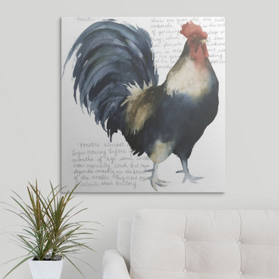 « i », reproduction d’impression dépilée Rooster's Crow