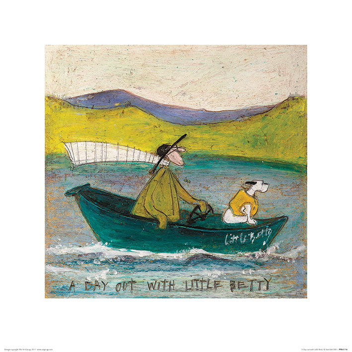 'A Day Out With Little Betty' by Sam Toft Unframed Painting Print