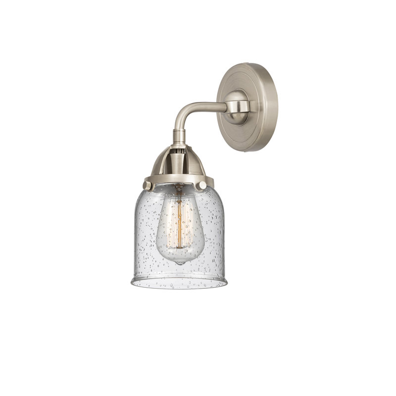 Shauna Armed Sconce, No Bulb Included, Brushed Satin Nickel