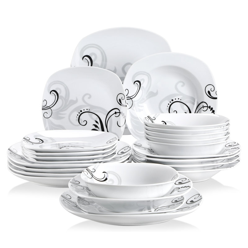 Piece Ceramic Dinnerware Set - Service for 6