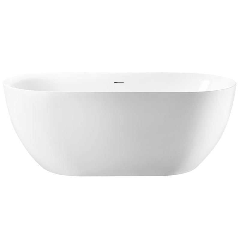 63" X 30" Freestanding Soaking Acrylic Bathtub