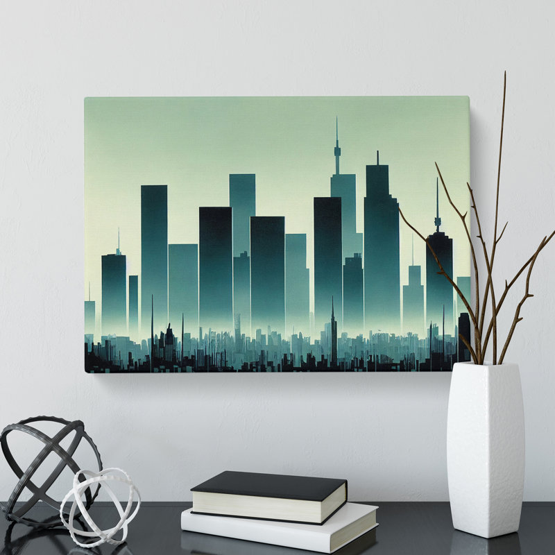Astounding Skyscraper Skyline - Wrapped Canvas, 35cm H x 50cm W x 3cm D